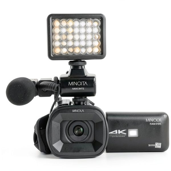 Minolta MN4KPRO 4K60 Camcorder Kit with 128GB SD Card-2