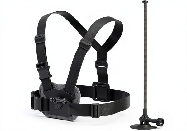 Pavo Action Camera Mount Chest Strap Helmet Rod Winter-1
