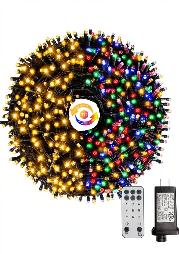 Wikistore Christmas Color Changing String Lights 300 LED-0