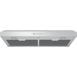 GE 36 Inch Convertible Range Hood Stainless Steel Under-0
