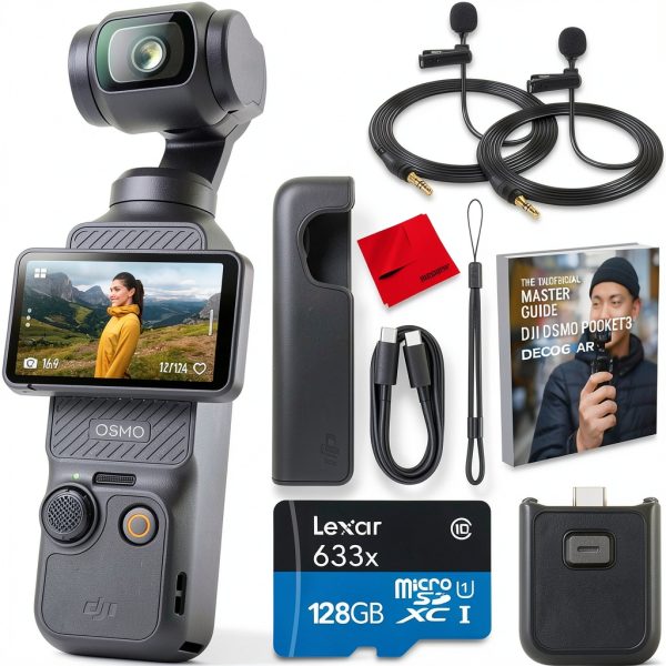 DJI Osmo Pocket 3 4K Handheld Gimbal Camera Bundle-0