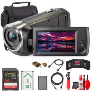 Sony HDR CX405 HD Handycam Bundle 30x Zoom Full HD Video-0