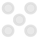 GE Dimmable LED Puck Lights Set of 5 Modern White-0