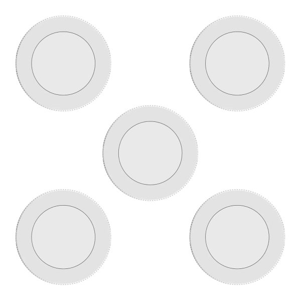 GE Dimmable LED Puck Lights Set of 5 Modern White-0