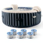 Intex PureSpa Plus Portable Inflatable Hot Tub 4 Person-0