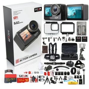 SJCAM SJ11 4K Dual Screen Action Camera Waterproof Bundle-0
