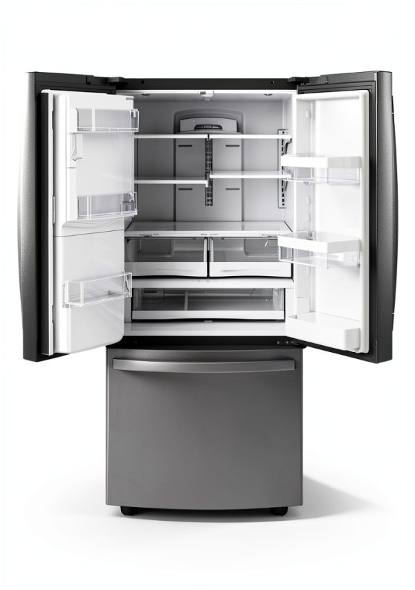 GE French Door Refrigerator Stainless Steel Space Saving Ice-2