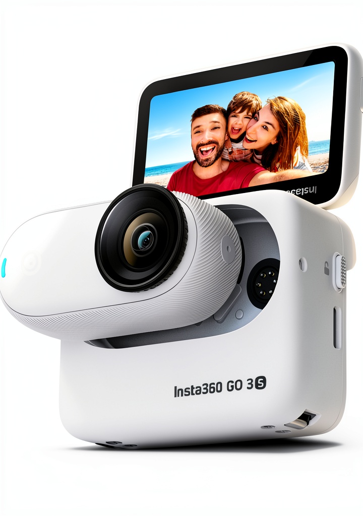 'Insta360 GO 3S mounted on Magnet Pendant for POV recording'
