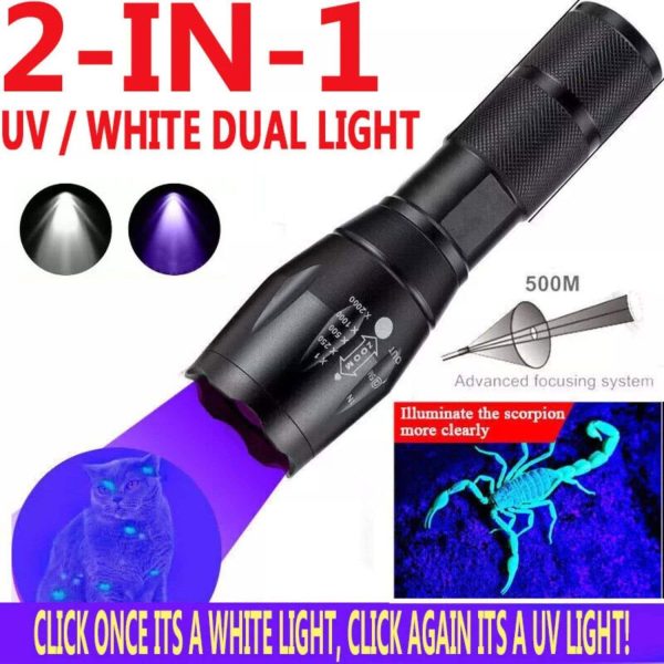 UV Flashlight Stain Detection Aluminum Body Scorpion-1