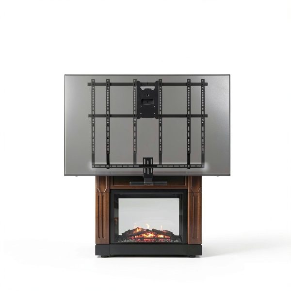 Mount It Pull Down Fireplace TV Mount Full Motion Large-3