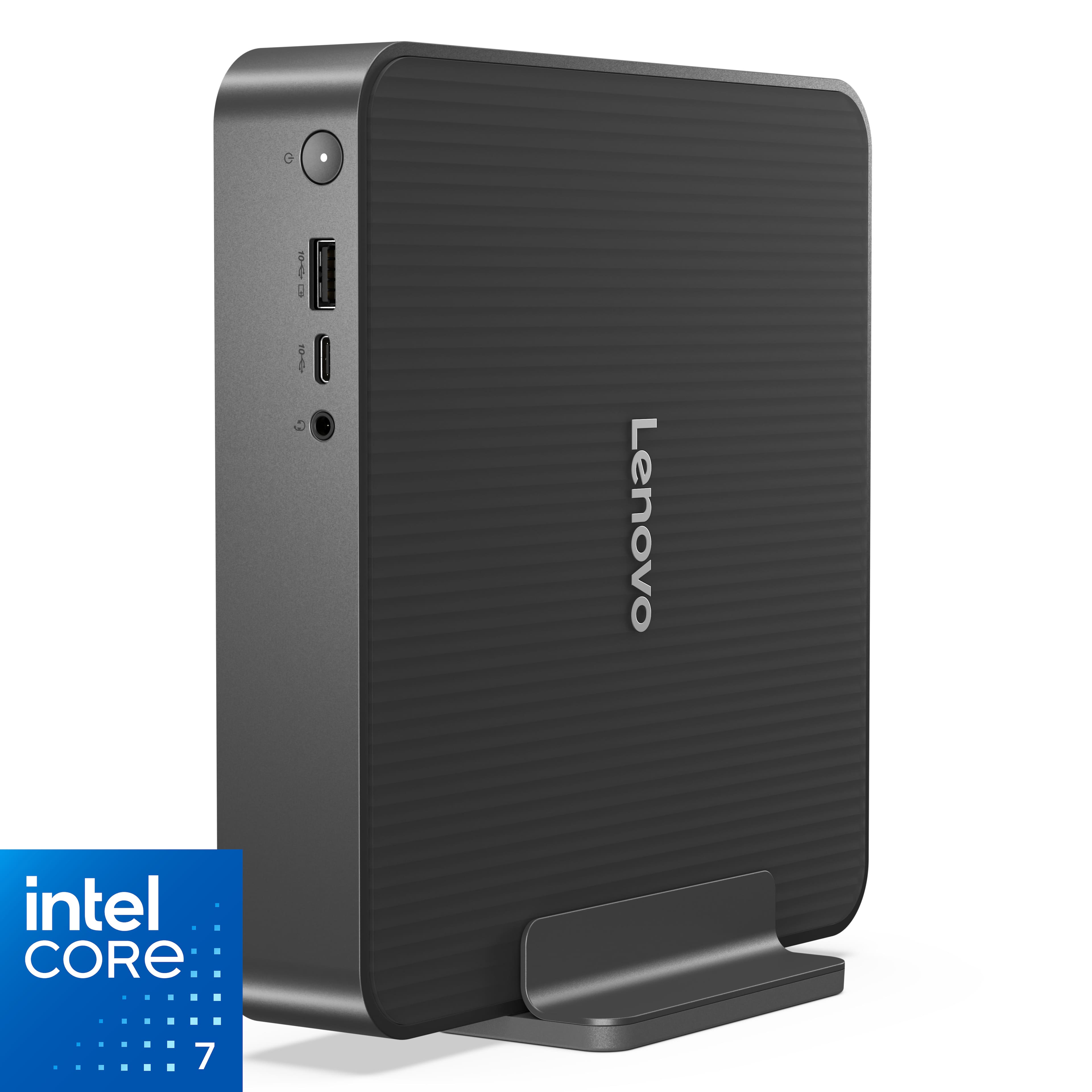 Lenovo IdeaCentre Mini Desktop on a home office desk