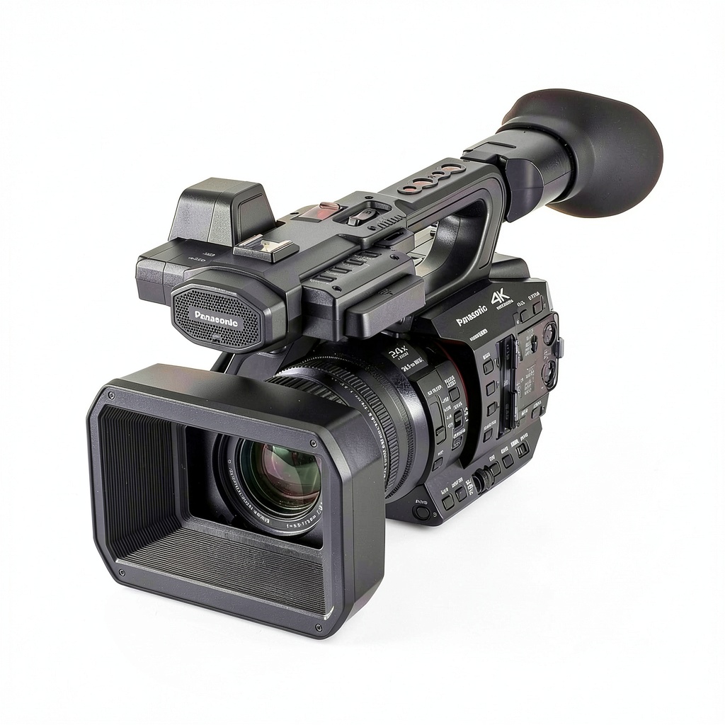 Panasonic AG X20ED camcorder in professional filming setup