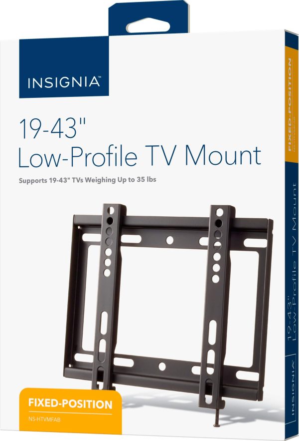 Insignia Fixed TV Wall Mount VESA Compatible Low Profile-2
