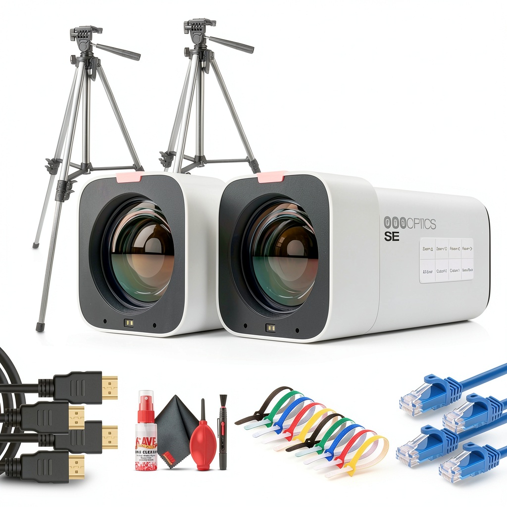 PTZOptics Studio SE camera setup in a studio environment