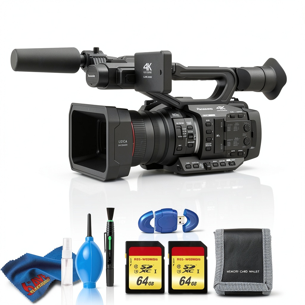Panasonic AG-UX180 camcorder in a studio setup