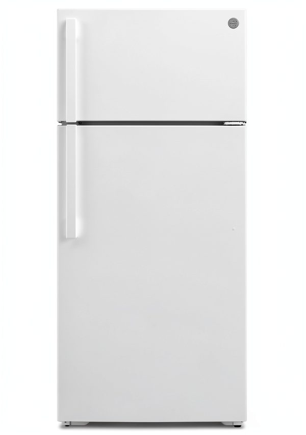 GE Top Freezer Refrigerator 16.6 Cu Ft LED Lighting-0