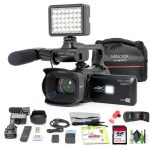 Minolta MN4KPRO 4K60 Camcorder Kit with 128GB SD Card-0