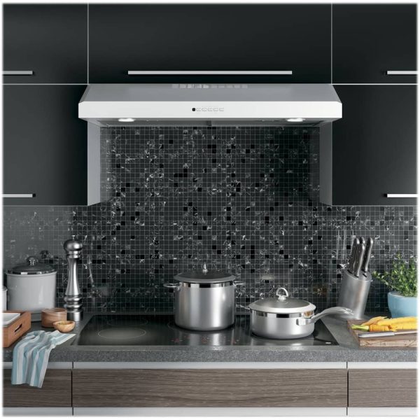 GE 36 Inch Convertible Range Hood Stainless Steel Under-2