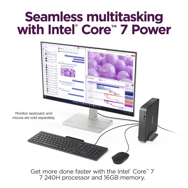 Lenovo IdeaCentre Mini Desktop Intel Core 7 16GB Memory-3