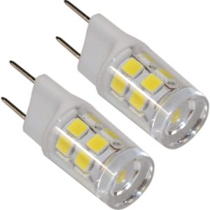 HQRP G8 LED Microwave Light Bulbs 2 Pack Cool White-0