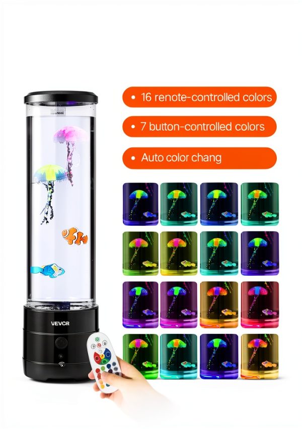 Jellyfish Bubble Lamp Bluetooth Speaker Anxiety Relief Light-2