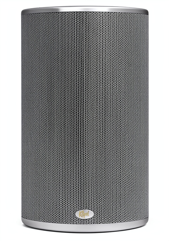 Klipsch RO-525 outdoor speaker mounted under a patio eave, showing wire connection and C-bracket