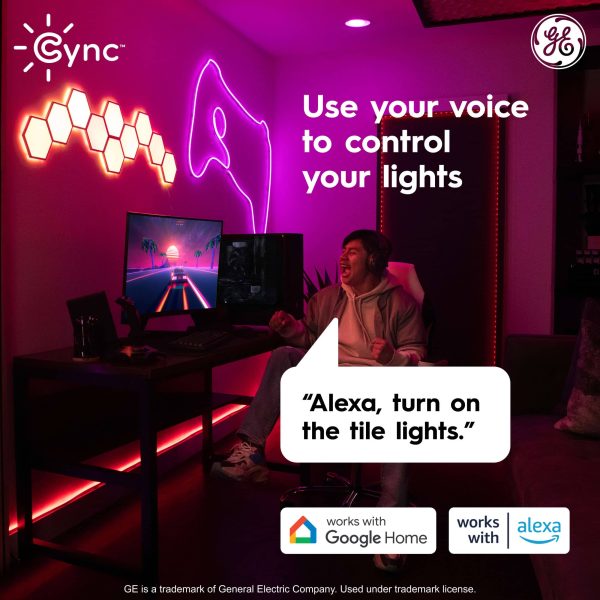 GE Cync Smart LED Hexagon Panel Lights Color Changing 7 Pack-2