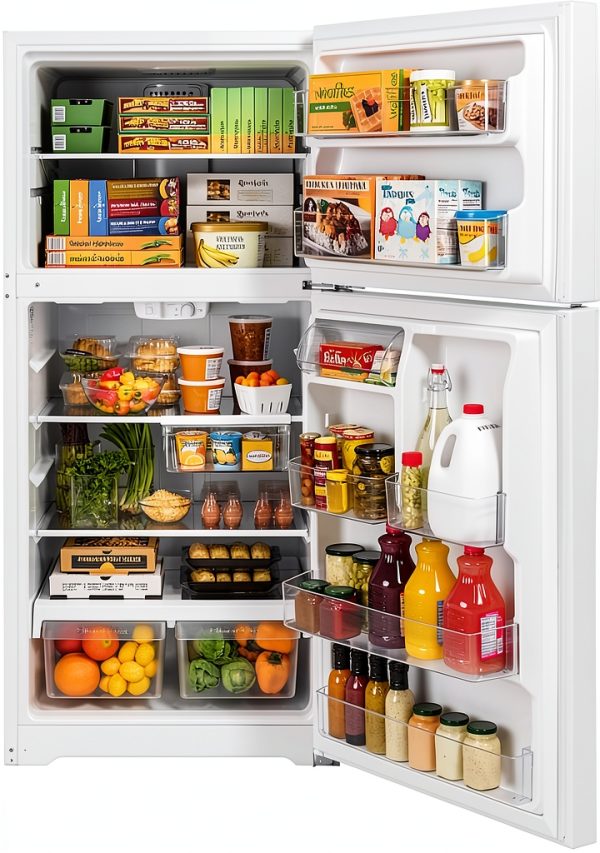 GE Top Freezer Refrigerator 19.2 Cu Ft Garage Ready-2