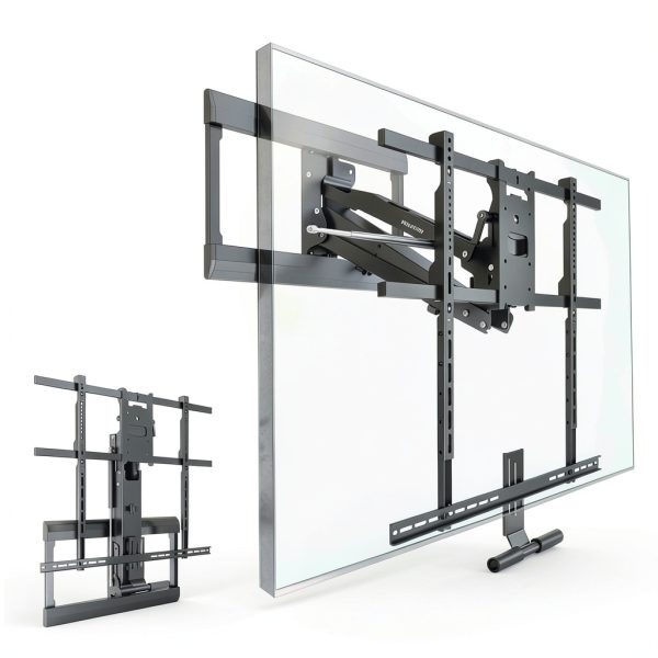 Mount It Pull Down Fireplace TV Mount Full Motion Large-0