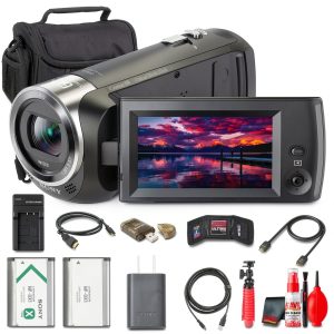 Sony HDR CX405 HD Handycam Bundle 30x Zoom Full HD-0