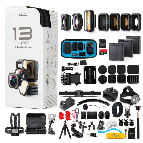 GoPro HERO13 Black Action Camera 5.3K Video HB Lens Kit-0