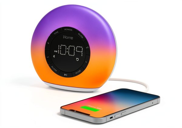 iHome Color Changing Bluetooth FM Clock Radio Sunrise Wake-1