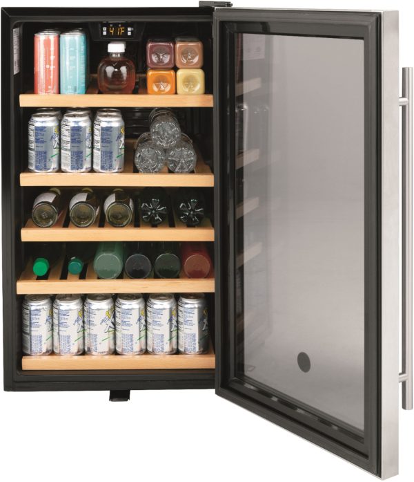 GE Wine Cooler 31 Bottle Stainless Steel Beverage Storage-5
