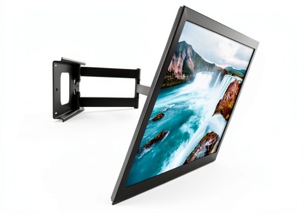 MI-345 Full Motion TV Wall Mount Steel Low Profile Design-1