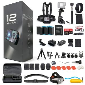 GoPro HERO12 Waterproof Action Camera Bundle 5.3K Video-0