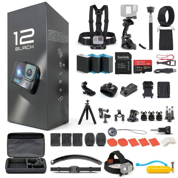 GoPro HERO12 Waterproof Action Camera Bundle 5.3K Video-0