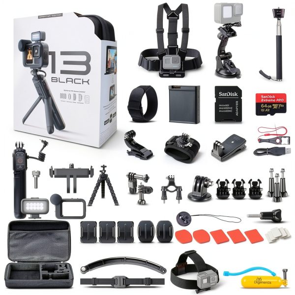GoPro HERO13 Black Creator Edition Action Camera Bundle-0
