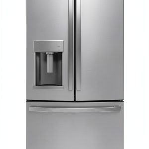 GE French Door Refrigerator Stainless Steel Space Saving Ice-0