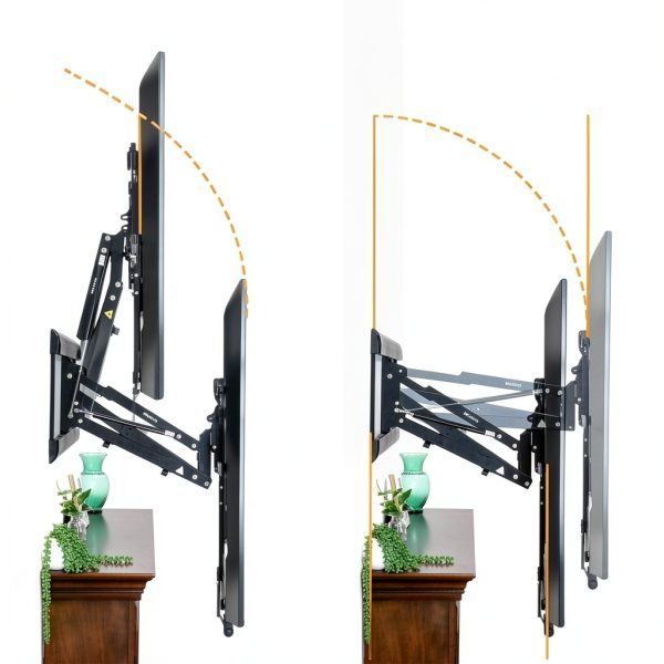 Mount It Pull Down Fireplace TV Mount Full Motion Large-5