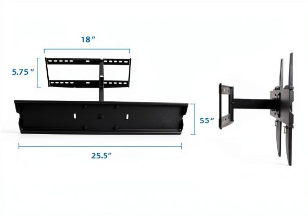 Mount It Full Motion TV Wall Mount Swivel Tilt 110 lbs-1