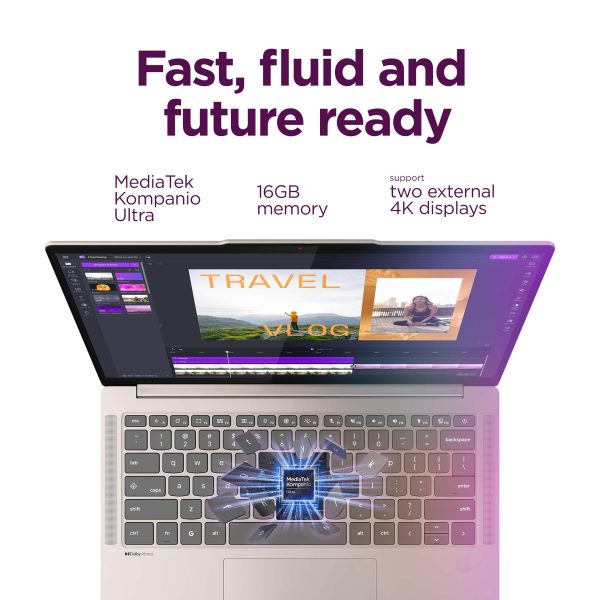Lenovo Chromebook Plus 14 OLED 2K Touchscreen Laptop-1