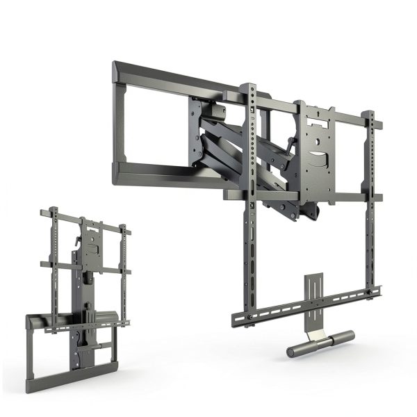 Mount It Fireplace TV Mount Pull Down Steel Design-10