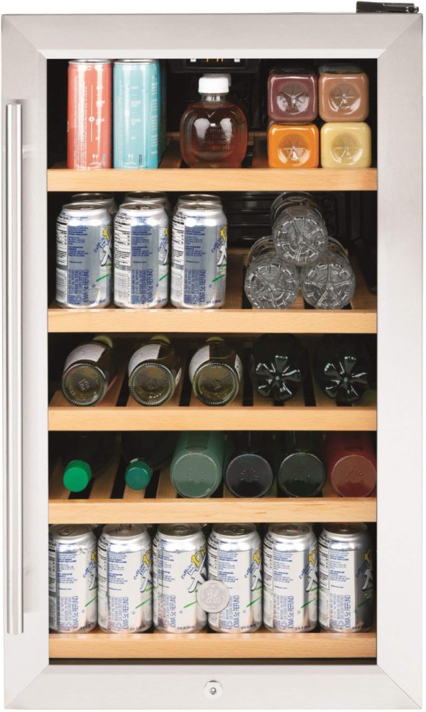 GE Wine Cooler 31 Bottle Stainless Steel Beverage Storage-3