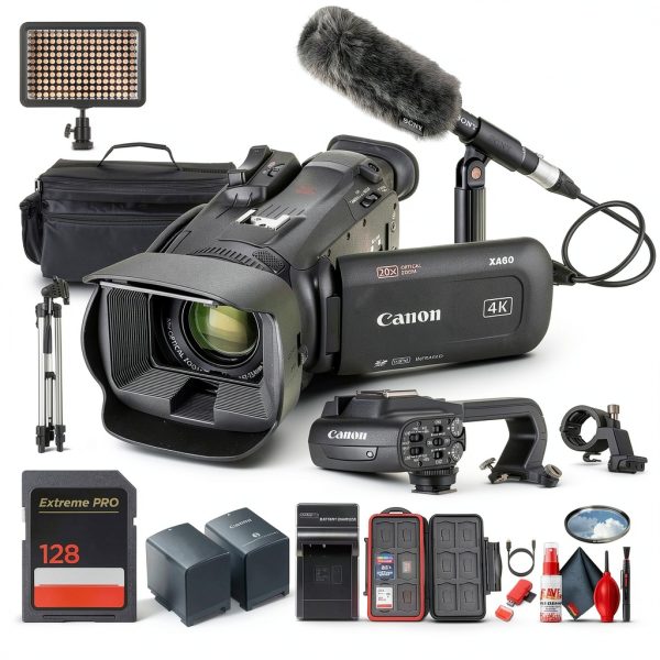 Canon XA60 4K Camcorder Bundle Professional UHD Recording-0