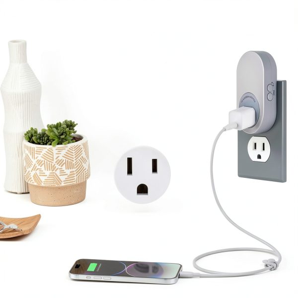 Dawnrise LED Plug in Night Light Sensor Two Color Outlet-2