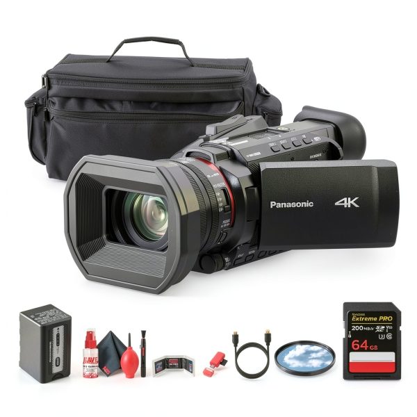 Panasonic HC X1600 4K Camcorder 24x Zoom Lightweight Bundle-0