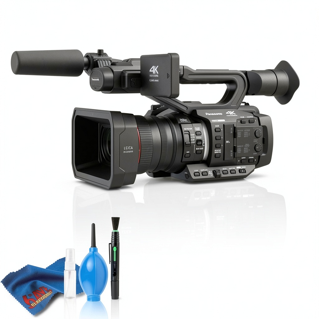 Panasonic AG-UX180 camcorder in a professional studio setup