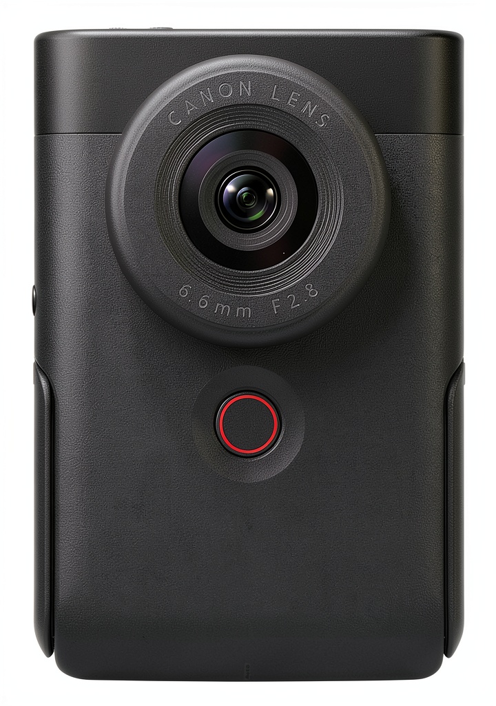 Canon PowerShot V10 showing touch-screen display and compact design