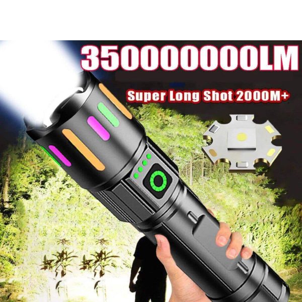 Tactical Flashlight Rechargeable Aluminum Alloy Outdoor Use-1