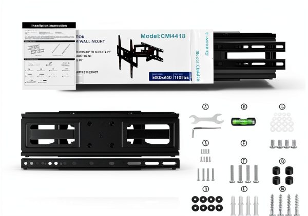 Pavo TV Wall Mount Universal Tilt Swivel Space Saving-6